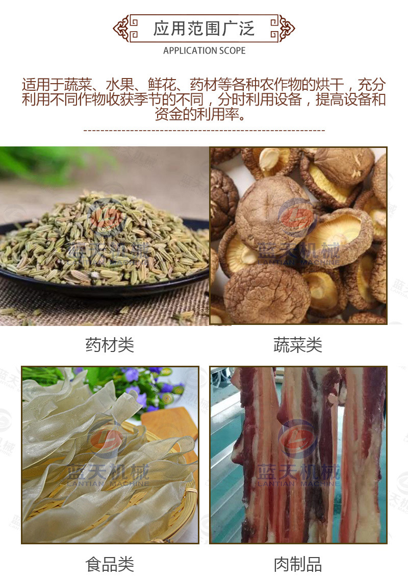 茴香烘干機(jī)應(yīng)用范圍廣泛